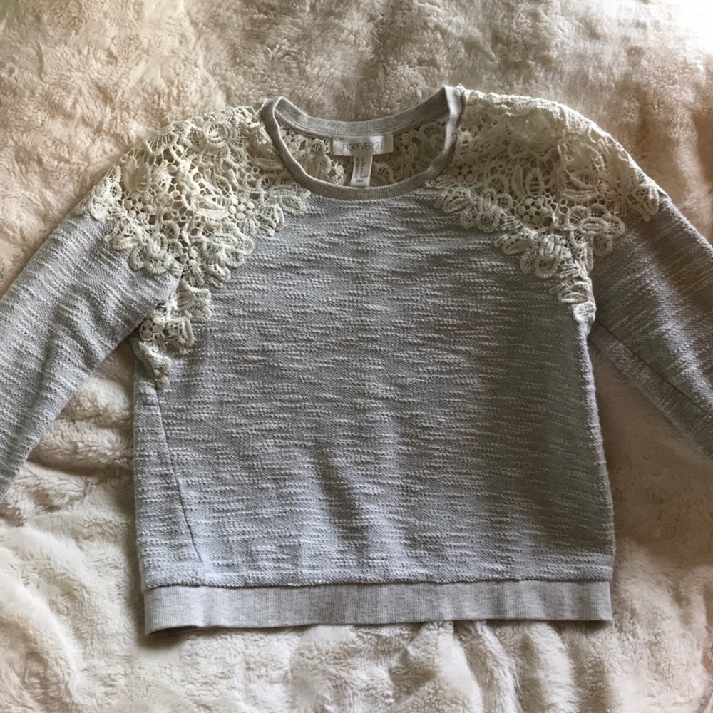 Lace Knit Sweater